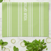 Lime Green Strips Küchentücher (Gefaltet)