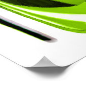 Lime Green und Butterfly Art Print Poster (Ecke)