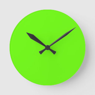 Lime Green Wall Clock Runde Wanduhr