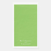 Lime Green Wedding Serviette (Vorderseite)