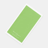 Lime Green Wedding Serviette (Ecke)