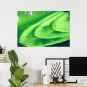 Lime Green Weir at Bath, Vereinigtes Königreich Poster (Heimbüro)