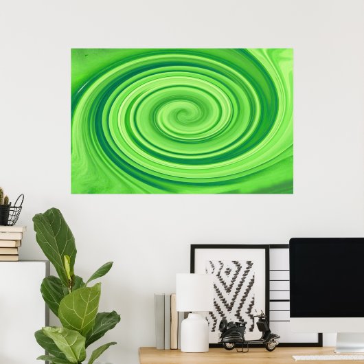 Lime Green Whirlpool Poster (Heimbüro)
