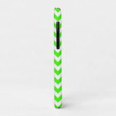 Lime Green White Large Zickzack ZigZag Muster Case-Mate iPhone Hülle (Hinten/Links)