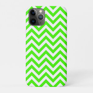Lime Green White Large Zickzack ZigZag Muster Case-Mate iPhone Hülle