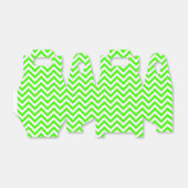 Lime Green White Large Zickzack ZigZag Muster Geschenkschachtel (Ungefaltet)