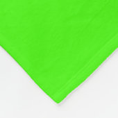 Lime Green White Sports Jersey Fleecedecke (Ecke)