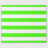 Lime Green, White XL Streifen Muster Geschenkpapier (Flach)