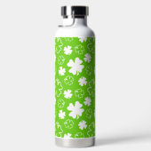 LIME GREEN WITH WHITE IRISH SHAMROCKS TRINKFLASCHE (Rechts)
