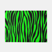 Lime Green Zebra Fußmatte (Vorderseite)