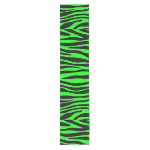 Lime Green Zebra Kurzer Tischläufer
