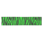 Lime Green Zebra Kurzer Tischläufer (Horizontal)