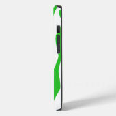 Lime Green Zebra Print Case-Mate iPhone Hülle (Rückseite / Links)
