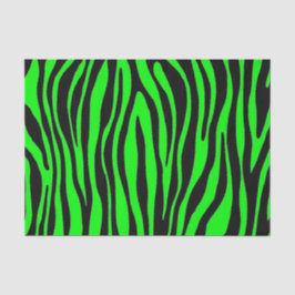 Lime Green Zebra Seidenpapier
