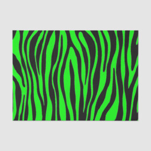 Lime Green Zebra Seidenpapier