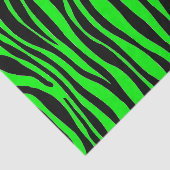Lime Green Zebra Seidenpapier (Ausschnitt)