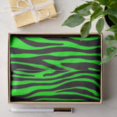 Lime Green Zebra Seidenpapier (Geschenk)