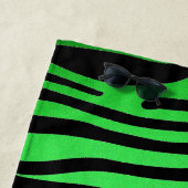 Lime Green Zebra Strandtuch (Beispiel)