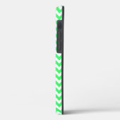 Lime Green Zig Zag Zickzack Case-Mate iPhone Case (Rückseite / Links)