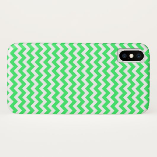 Lime Green Zig Zag Zickzack Case-Mate iPhone Hülle (Rückseite (Horizontal))