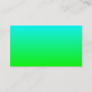 Lime Green zu Aqua Gradient Visitenkarte