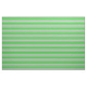 Lime-grüne und graue Streifen Stoff (Fat Quarter (45,7 x 55,9 cm))