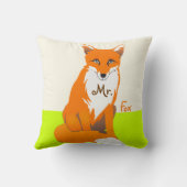 Lime Herr Fuchs Kissen (Rückseite)