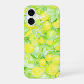 Lime & Lemon Botanical Phone Case iPhone 16 Hülle (Rückseite)