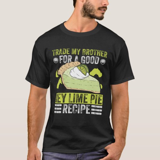 Lime Pie Baker And demon Pie Dessert Florida Lemon T-Shirt (Vorderseite)