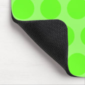 Lime Punkte Mousepad (Ecke)