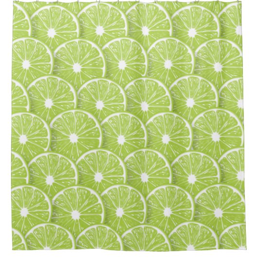 Lime slices duschvorhang (Vorderseite)