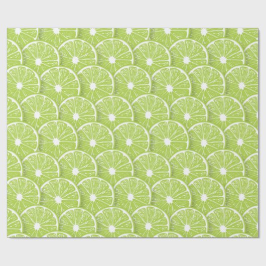 Lime slices geschenkpapier (Flach)