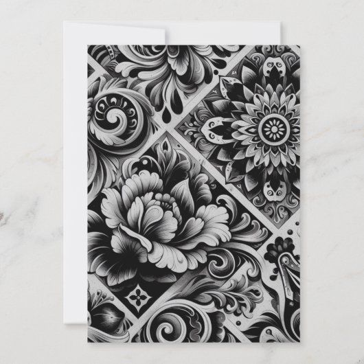 Lime Tile Bridal Shower  Einladung (Rückseite)