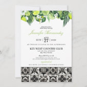 Lime Tile Bridal Shower  Invitation Einladung (Vorderseite)