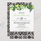 Lime Tile Bridal Shower  Invitation Einladung (Vorne/Hinten)