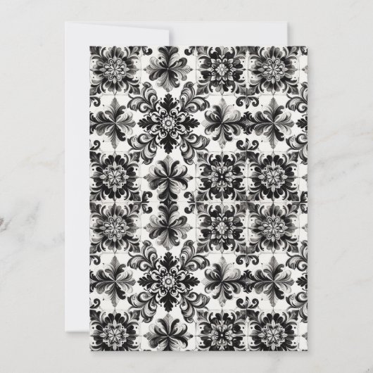 Lime Tile Bridal Shower  Invitation Einladung (Rückseite)