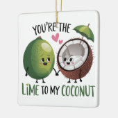 Lime to My Coconut Valentine Keramikornament (Links)