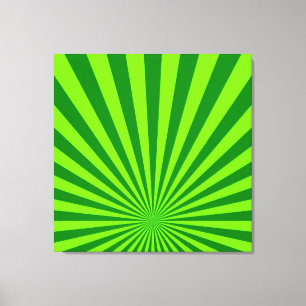 Lime und grüne funky abstrakte Kunst umwickelte Le Leinwanddruck