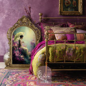 Lime Whispers Ethereal Portrait Bird & Floral Geschenkpapier Set