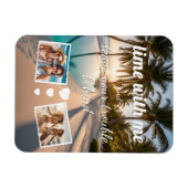 lime with me, leave trouble behind, Foto Vorlage Magnet (Horizontal)