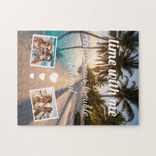 lime with me, leave trouble behind, Foto Vorlage Puzzle (Horizontal)