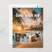 lime with me, let the good vibes flow, dein Foto  Postkarte (Vorne/Hinten)