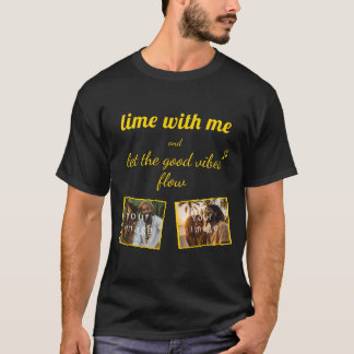 lime with me, let the good vibes flow, dein Foto T-Shirt