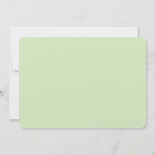 Limelight Green Hydrangea Custom Wedding Paper Einladung (Rückseite)