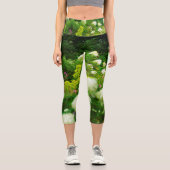 Limelight-Hydrangeas in meinem Rubio-Garten Capri Leggings (Vorderseite)