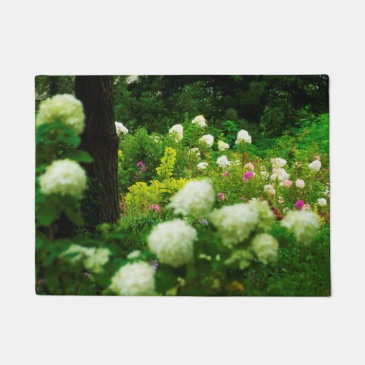 Limelight-Hydrangeas in meinem Rubio-Garten Fußmatte (Vorderseite)