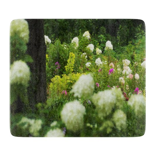 Limelight-Hydrangeas in meinem Rubio-Garten Schneidebrett (Vorderseite)