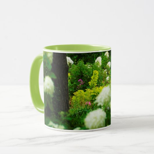 Limelight-Hydrangeas in meinem Rubio-Garten Tasse (Vorderseite Links)