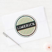 Limerick City Pride Emblem – Irish Identity Runder Aufkleber (Umschlag)