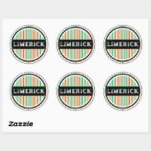 Limerick City Pride Emblem – Irish Identity Runder Aufkleber (Blatt)